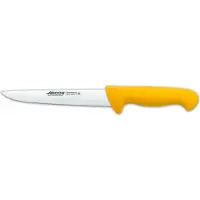 Arcos Couteau de boucher couleur - Prof 294700 acier inoxydable nitrum et mangue ergonomique jaune lame en polypropylène et 18 cm de lame, vitrine