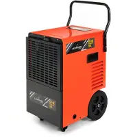 Lehmann Bautrockner déshumidificateur d'air GO-BI, capacité de déshumidification jusqu'à 50 L/jour, déshumidificateur industriel, adapté aux pièces et caves jusqu'à 120m²