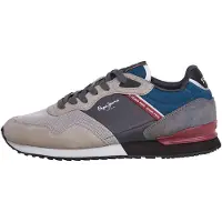 Pepe Jeans London Brick Trainers Gris EU 45 Homme