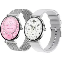 Tracer Montre intelligente pour femme AMOLED 1,32", 100 fonctions, fitness