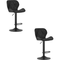 TEXTILOMANIE Hocker WEST - noir / base noire x 2