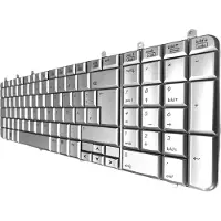 T-ProTek FRANÇAIS - Clavier / Argent pour HP Pavilion dv7-1200eg