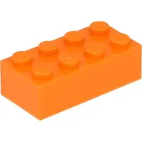 LEGO brique 2x4 3001 - 250 pièces orange