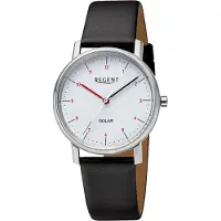 Regent cuir femme montre quartz noir bracelet cuir D2URF1552