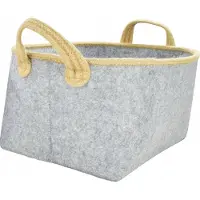 Concord Panier de rangement rectangulaire gris IRA 45 cm