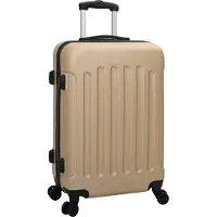 vidaXL , valise, 3 pièces, Champagne, 50 x 31 x 78 cm, plastique ABS