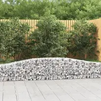 Prolenta Maison Exclusive - Paniers à gabions arqués 15 pcs 400x30x40/60 cm Fer galvanisé