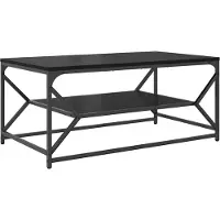 Syfax Table basse Chêne noir 90 x 50 x 40 cm