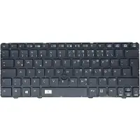 T-ProTek FRANÇAIS - Clavier noir avec trackpoint sans cadre compatible avec HP EliteBook 2560p (LW883AW)