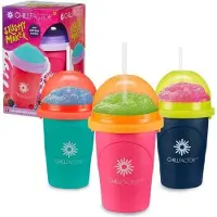 Gobelet Chillfactor Granita - - couleur aléatoire bleue, rose ou verte - avec paille