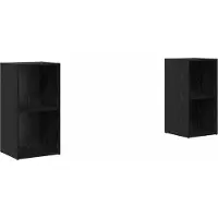 Syfax Ensemble meuble TV 2 pcs Chêne noir 72 x 35 x 36,5 cm