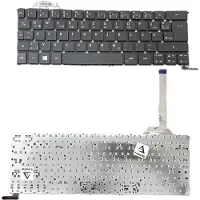 T-ProTek Clavier - couleur : noir - avec éclairage - sans cadre Clavier allemand compatible avec le modèle MP-13C66D0J4421