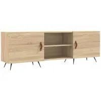 Syfax Meuble TV chêne sonoma 150x30x50 cm bois d'ingénierie