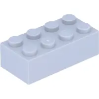 LEGO brique 2x4 3001 - 250 pièces gris bleuté clair