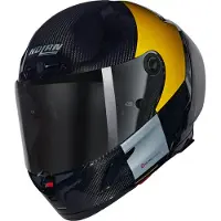 Nolan X-804 RS Combo Gara 350 Carbone Jaune Gris Noir Brillant Casque Intégral Taille XL