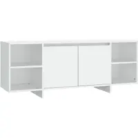 Sonstiges Meuble TV blanc 130x35x50 cm bois d'ingénierie