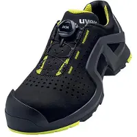 Uvex 1 support Chaussures basses S1P noir, jaune largeur 12 T. 44