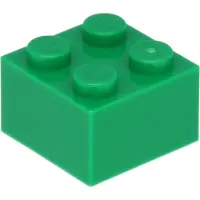 LEGO brique 2x2 3003 - 50 pièces vert