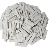 LEGO 25 pierres 2x8, blanches