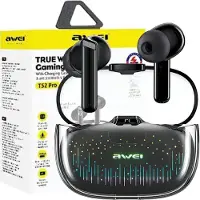 Awei Casque Bluetooth 5.3 T52 Pro2 Tws + Station d'accueil Noir/Noir