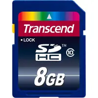 Transcend TS8GSDHC10 mémoire flash 8 Go SDHC NAND Classe 10
