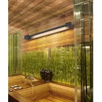 Azzardo Luminaire LED inclinable pour salle de bains au-dessus du miroir Dali, Variante : 600 x 42 x 100 mm, 18 W, 2160 lm, 3000K, noir