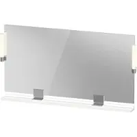 Duravit Sivida miroir, chrome, 1330x36x650mm, éclairage à poser, interrupteur à détecteur, raccordement au réseau, SV7425010220000