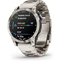 Garmin - 010-02582-51 - D2 Mach 1 - montre intelligente avec bracelet en titane ventilé et bracelet en silicone noir supplémentaire