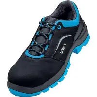 Uvex 95577, Homme, Adulte, Bottes de sécurité, Noir, Bleu, ESD, S2, SRC, Fermeture à lacets