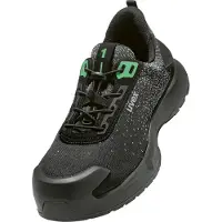 Uvex Chaussures de sécurité basses 1 x-craft S1 PL, noir/vert noir/vert 50