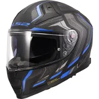 LS2 FF811 Vector II Alizer Mat Noir Bleu Casque Intégral Taille L