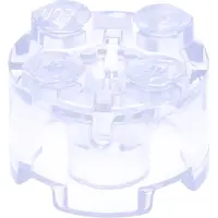 LEGO 250x brique 2x2 avec trou d'axe, transparente