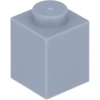 LEGO 50 pièces 3005 Brick 1x1 Part Basic Bricks 50 Clair Gris Bleuâtre