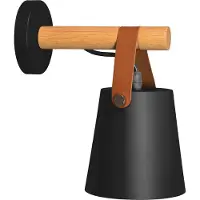 Toolight Lampe Murale Métal Avec Corde Black APP466-1W