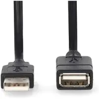 Nedis CCGL60010BK30 Câble USB 2.0 1 m USB A Noir