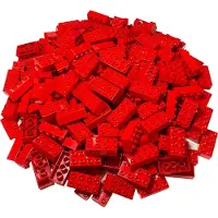 LEGO DUPLO 2x4 briques de base rouge - 3011 NOUVEAU Quantité 100x