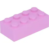 LEGO brique 2x4 3001 - 250 pièces rose clair