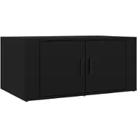 Syfax Table basse Noir 80x50x36 cm Bois d'ingénierie