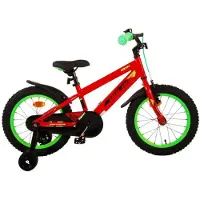 Volare Vélo enfant Rocky - Garçons - 16 pouces - Rouge