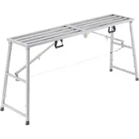 Vevor Plate-forme de travail 900-1500 mm, escabeau pliable en acier allié, plate-forme de travail portable, capacité de charge 400 kg, marchepied tabouret pour peindre des cloisons sèches
