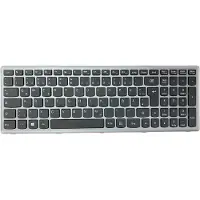 T-ProTek FR Clavier noir avec cadre gris compatible avec IBM Lenovo Ideapad G505S