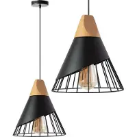 Toolight Lampe Suspendue APP223-1CP Black