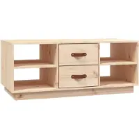 Syfax Table basse 100x50x41 cm Bois massif de pin