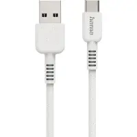 Hama Câble de charge "Eco", USB-A - USB-C, 1 m, blanc (00187281)