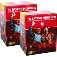 Panini - FC Bayern München - Collection d'autocollants et de cartes 2020/2021 - 2 présentoirs (72 sachets)