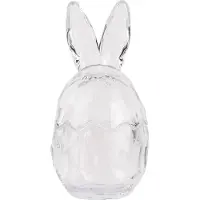 Clayre & Eef Pot en verre uf Ø 9x17 cm Verre transparent