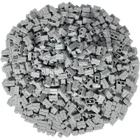 LEGO 1x2 Briques de construction gris clair - 98283 NOUVEAU ! Quantité 25x