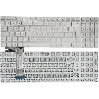 T-ProTek Clavier DE argent Sans cadre avec éclairage compatible avec ASUS N551JQ, N551JW