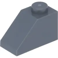 LEGO 50 briques inclinées 1x2 à 45°, gris foncé