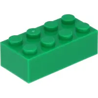 LEGO brique 2x4 3001 - 50 pièces vert